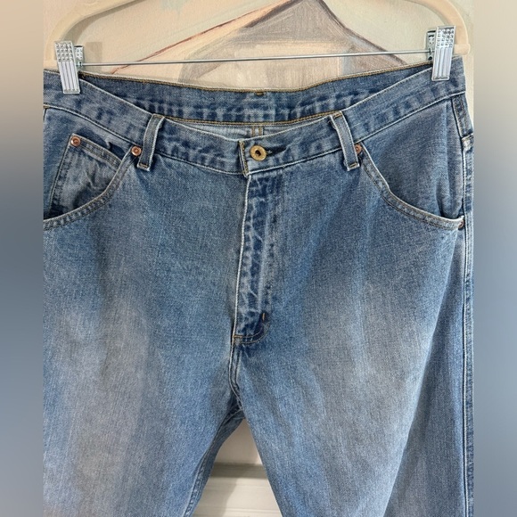 VINTAGE Polo Ralph Lauren Carpenter Jeans Size tagged 32x30 measures 35” - Picture 2 of 13